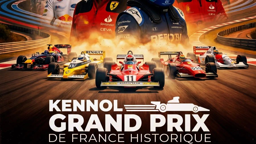 KENNOL Grand Prix de France Historique motorsport event banne