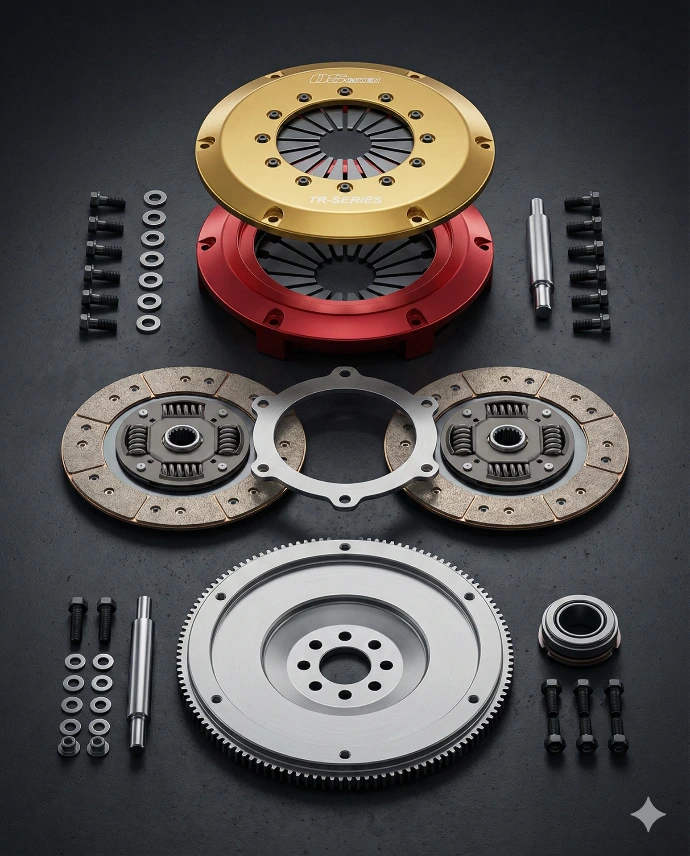 OS Giken turbocharged engine with reinforced cam gears for high-performance builds