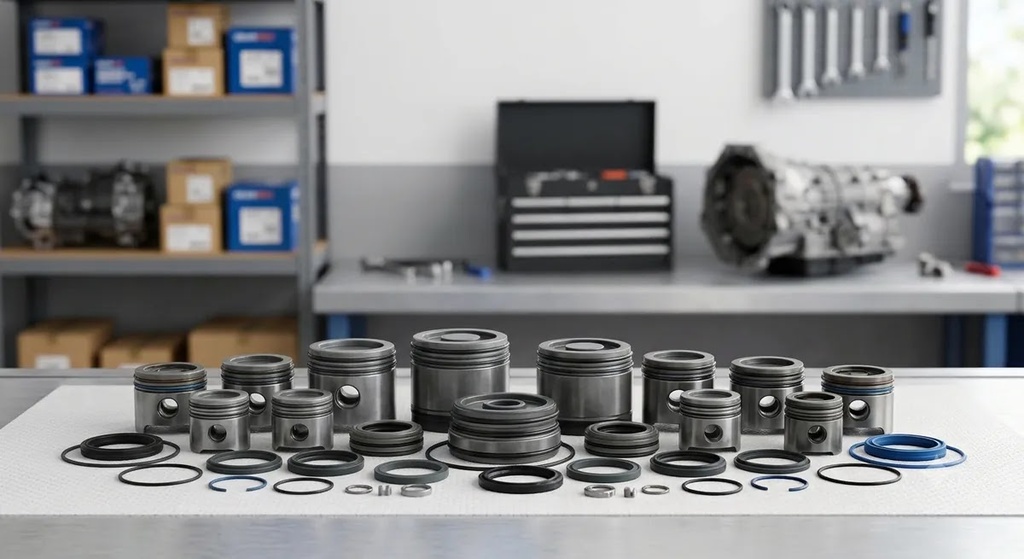 PISTON KIT - Kappa, Hyundai, 2011-14, (2pistons) FWD, Underdrive Brake